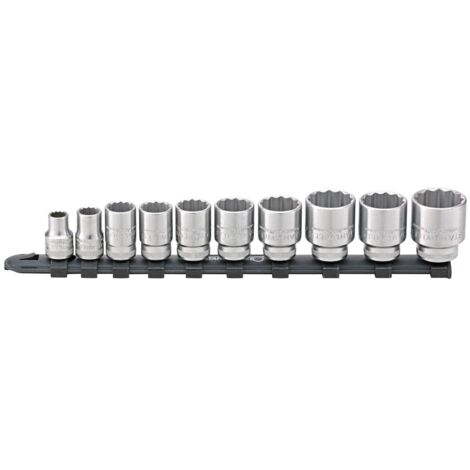 Stahlwille 3/8 Satz Steckschlüsselsatz mit Clip-Leiste 8-24 mm 10-teilig (1/5)