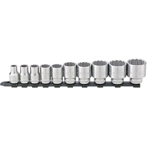 Stahlwille 1/2 Satz Steckschlüsselsatz mit Clip-Leiste 10-32 mm 10-teilig (1/5)