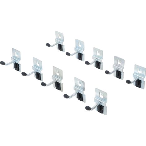 BGS Einzelhaken-Satz 40 mm für Schrankwand-System 10tlg. - 80196 (1/4)