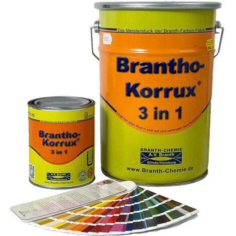 Brantho Korrux 3in1 Rostschutzfarbe - Primer, Rostschutz und Lack
