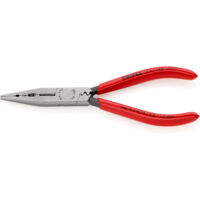 KNIPEX 13 01 160 SB Verdrahtungszange mit Kunststoff überzogen schwarz atramentiert 160 mm