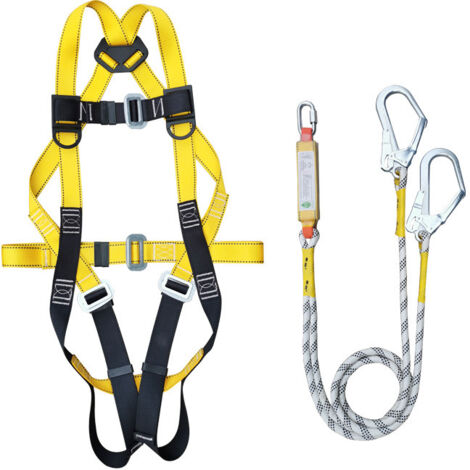Ineasicer – Harnais de sécurité 5 points réglable – Protection contre la corrosion – D-ring en métal – Confort ergonomique – Norme CE (1/4)