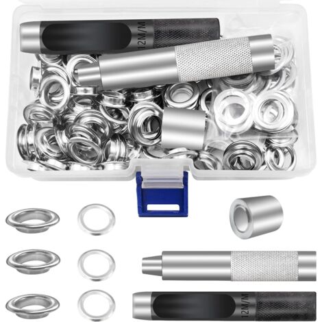 Kit De 120 œillets Pour Bâche - Diamètre Intérieur 12mm Avec Outil - Vvhippo