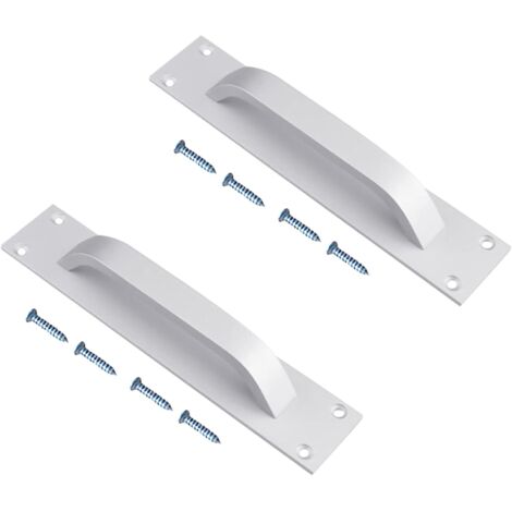 Poignée Scheunentor, 2 pièces Porte coulissante Tirant des poignées de cuisine Poignée coulissante Poignée en aluminium Porte en acier en alliage Poigure Cabinet pour meubles de cuisine Porte d'armoir (1/5)