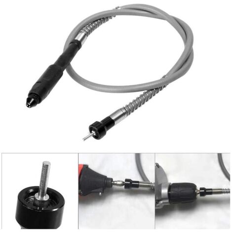 1/8 Fixation d'Arbre Flexible Extension d'Arbre de Forage Flexible Avec Mandrin Sans Clé M8 Pour Outils Rotatifs de Perceuse Électrique ou Outils de Meuleuse Dremel (1/5)