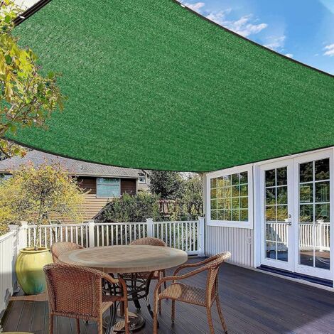 Filet D'Ombre 55% - Protection Solaire Renforcée Avec Œillets - 3x5m - Pour Jardin, Serre, Pergola Ou Abri Voiture