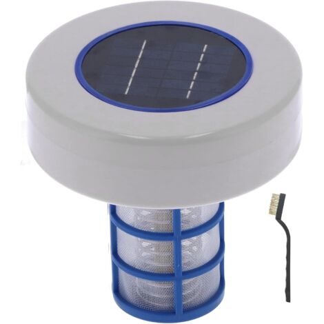 Nettoyeur Solaire pour Piscines, Nettoyeur ioniseur pour Piscines à énergie Solaire Équipement de Nettoyage des Fontaines de Spa pour Piscines (1/5)
