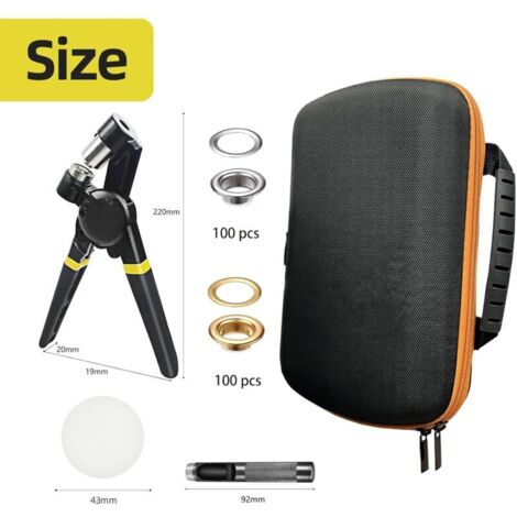 Pince à œillets 4 Mm - Pour Vêtements Et Tissus, Ergonomique, Avec Système Auto-release - Neuve