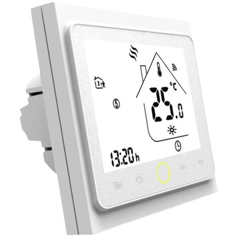 Interrupteur intelligent pour chauffage au sol, thermostat Wi-Fi, contrôleur de température pour chauffage au sol électrique, compatible avec Amazon Alexa, Google Home et IFTTT, 16 A, 95-240 V (1/5)