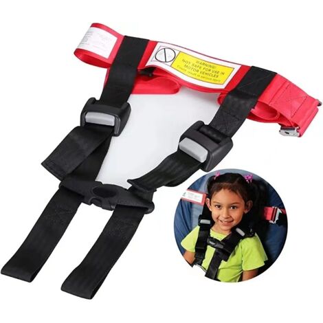 Protège-ceinture De Sécurité Enfant - Coussin Triangle Réglable, Polyester, Pour Voiture, Siège Auto, Voyage