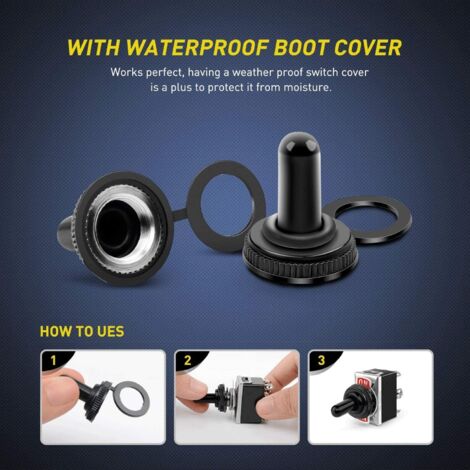 Interrupteur pour lampe 3 pices Interrupteur Bascule tanche ON/OFF DPST