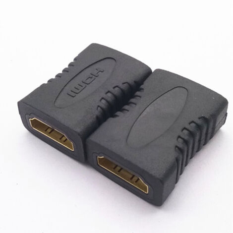 Adaptateur de Coupleur HDMI, 2-Pack Plaqué Or Femelle vers Femelle 4K HDMI Coupleur HDMI Extenseur-Adaptateur et connecteur pour câble courant faible (1/5)