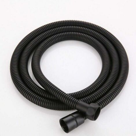 Flexible de Douche 1.5M Noir Mat, Tuyau de Douche Universel en Acier Inoxydable Cable de Douche, Anti-Explosion et Anti-Torsion