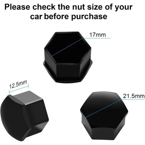 Cache-vis SOURCING MAP 50Pcs Cache Écrou Protection M10 Cache Boulon Capuchon Hexagonal 17mm Vis