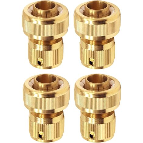 4 Pièces Connecteur Rapide à Filetage Femelle pour Tuyau d'arrosage 3/4 Pouce pour Tuyau Extensible, Accessoires D'irrigation de Jardin