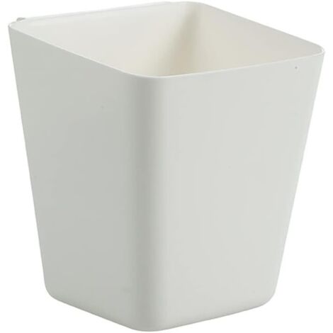Organiseur de bureau, étagère de rangement, étagère suspendue, boîte de rangement, petite boîte, porte-stylo, panier de rangement simple, boîte de rangement de bureau divers, lot de 3 (blanc)