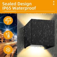 Applique LED orientable 12W avec charge USB Appliques Murales 3 Température de Couleur Rotation 330° Éclairage Lampe Murale Moderne avec Interrupteur Interieur Noir Lampes de Lecture 2 Pack [Classe én