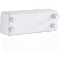 Ineasicer Corde à Linge RéTractable,Fil Linge Extensible RéGlable 4.2 m,Poteau Etendoir Linge Exterieur,Corde a Linge Exterieur,pour IntéRieur D'HôTel, Balcon-blanc