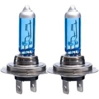 Ampoules de phares de voiture H1 H3 H4 H7 9005 9007 55 W 100 W 5000 K 12 V, blanc ultra brillant, remplacement pour feux antibrouillard (H7 100 W)