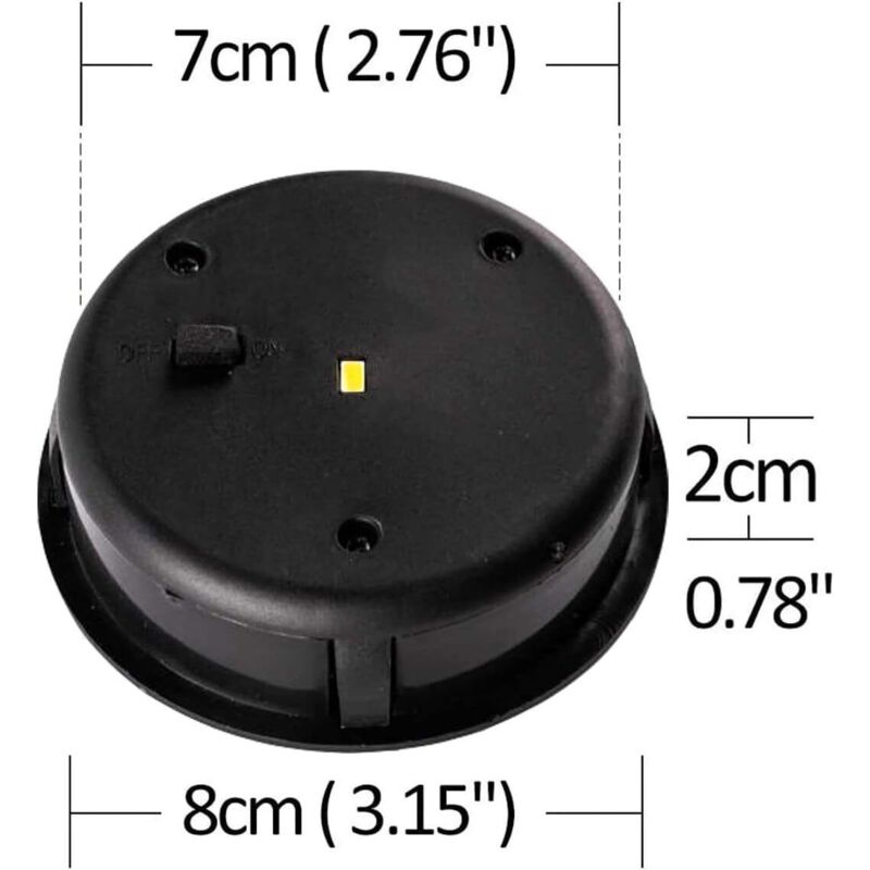 Lot De 2 Boîtes Lumineuses Solaires De Rechange - Panneau Solaire Intégré, étanche, LED Blanc Chaud - Pour Lanternes De Jardin