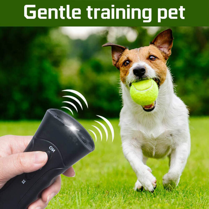 Répulseur Anti-aboiement à Ultrasons 2 En 1 2025 - Portée 8m, Lampe Torche LED, Recharge USB-C, Pour Chiens Et Chats - 5