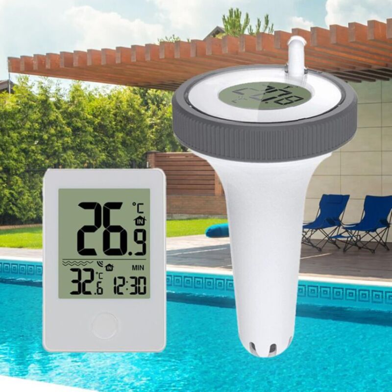 Thermomètre Piscine Solaire - Flottant Double écran, étanche IPX7, Pour Spa Et Bassin