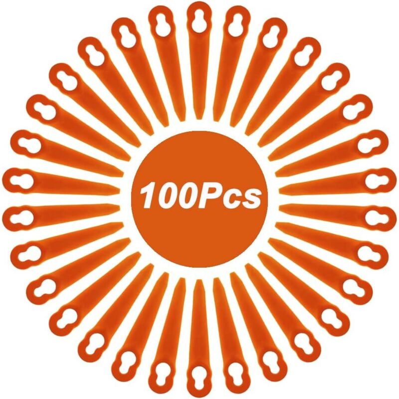Lames PolyCut Pour Débroussailleuse - Lot De 100, Compatibles Stihl FSA45, FSA57, FSE52, Sun Joe 24V-GT10, Etc. - Remplacement Référence 4008 007 1000