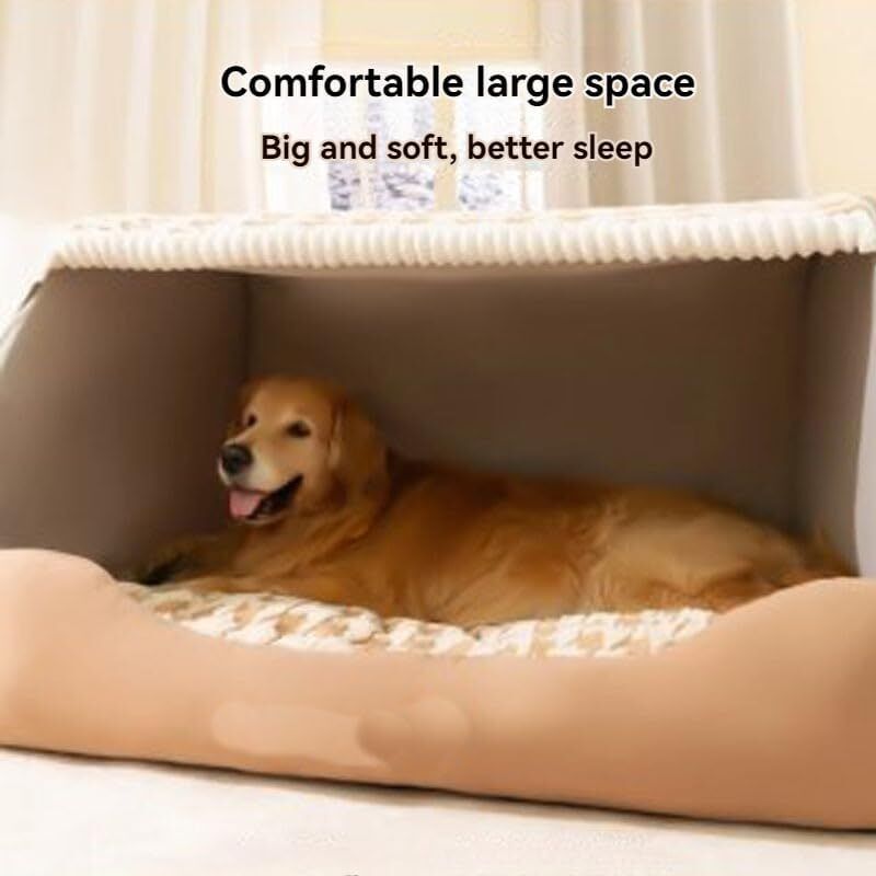 BangDon Niche Coussin Moelleux Pour Chien Et Chat – Lavable, Fond Antidérapant – Taille L (178x152x51 Cm) Vert Clair