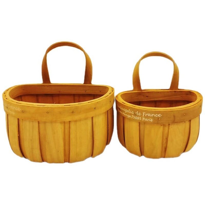 Panier Mural Métallique Avec Plateau En Bois - Rangement Suspendu Pour Salle De Bain, Cuisine Ou Bureau - Noir Ou Blanc