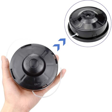 2 PCS Tonte Accessoires Fil Tête à Double Filetage Automatique Tête De Débroussailleuse