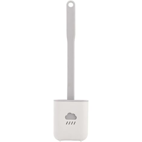 Brochette de Toilette Crevice Nettoyage Toilette Flush Pinceau Doux Doux avec Base Brosse de Toilette