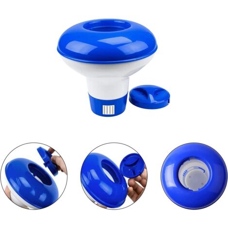 Com-four 2X Flotteurs Doseurs Pour La Piscine - Distributeur De Produits Chimiques Pour