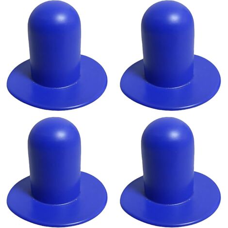 Lot de 4 bouchons muraux de piscine - Pièces de rechange - Filtre de piscine hors sol - Filtre de pompe - Bouchon de trou compatible avec Intex et Bestway (bleu)