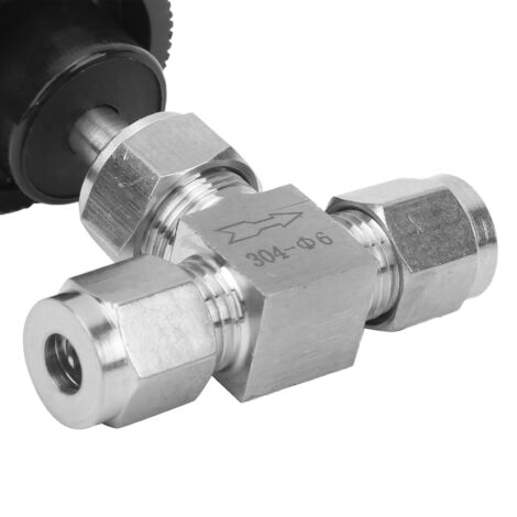 EJ.life valve à aiguille en acier inoxydable 304 Contrôle de débit à aiguille haute pression à 2