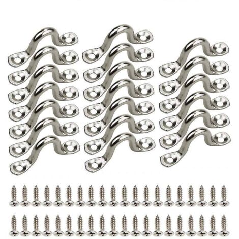Poignées de bateau, 20 pièces, 56 mm, en acier inoxydable 316, pour yacht, bateau, camping-car
