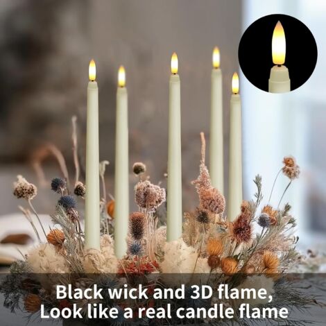 Lot De 2 Grandes Bougies LED étanches Sans Flamme Avec Minuteur à Distance Fonctionnant à Piles Pour Jardin, Terrasse, Maison, Décoration De Fête De Mariage, Lumières électriques Vacillantes, 10,2 X