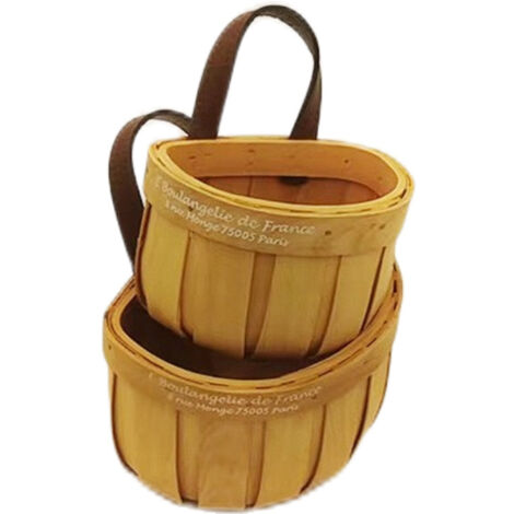 Panier De Rangement Mural En Fer Avec Base Bois – Étagère Suspendue Multi-usage Pour Livres, Plantes, Salle De Bain – Noir, Taille L (28.5x13.5x9.5 Cm)