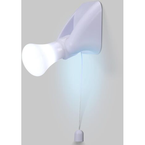 Lampe d'armoire à ampoule LED portable, veilleuse, lampe murale à piles, autocollante avec chaîne de traction (1/5)