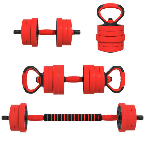 VAG Haltères Musculation Gym Entraînement 20KG réglables de 12PCS