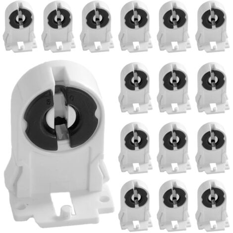 Support de lampe fluorescente G13 T8, 30 pièces, support de lumière Durable, pieds fluorescents 2A T8, capuchon pour Tube Fluorescent LED (1/4)