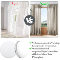 Lot De 10 Poids Magnétiques Pour Rideaux – Anti-vent, étanches – Pour Douche, Extérieur, Nappes… Silencieux Et Réutilisables