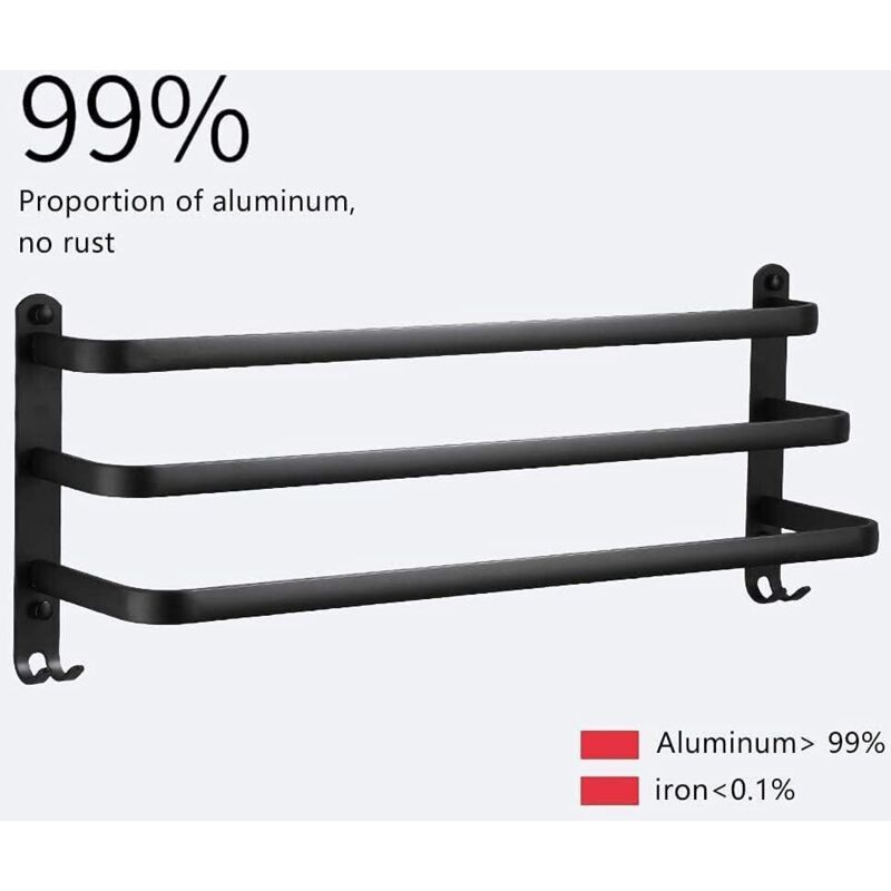 Luyckfrazy Porte-Serviettes Mural, Porte-Serviettes Carré