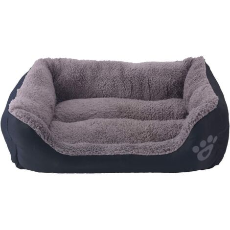 Tapis pour chien 54x42cm – Coussin imperméable en tissu Oxford – Confort optimal pour animaux jusqu'à 10kg – Noir