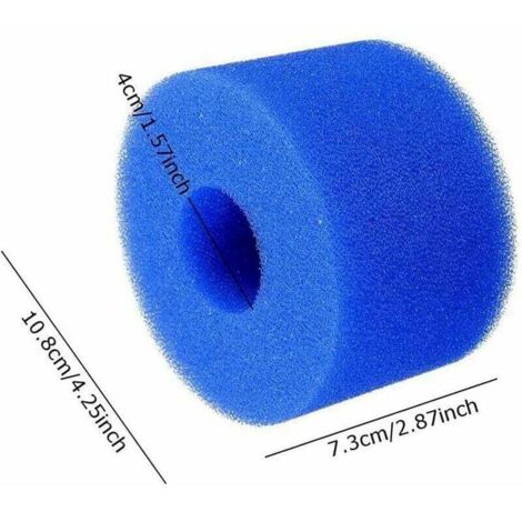 Lot De 2 Filtres Mousse Type B Réutilisables Et Lavables Pour Piscine Intex – Économiques, Durables, Compatibles Cartouche Type B