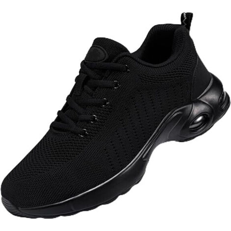 Chaussures à bout en acier pour femmes/hommes chaussures de sécurité légères coussin d'air confortables antidérapantes indestructibles baskets de travail anti-crevaison pour femmes-39 (1/5)