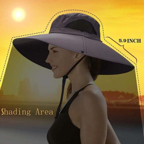 Chapeau à Large Bord Pour Homme - Protection UV, Idéal Randonnée, Pêche, Voyage - Taille Unique Vert