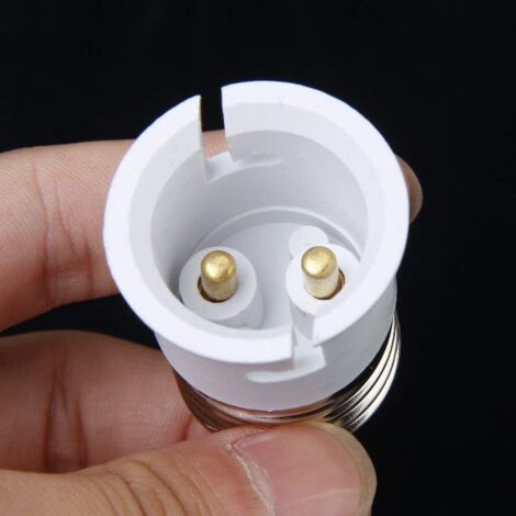 Adaptateurs B22 Vers E27 - Lot De 6, Pour Convertir Une Douille Baïonnette En Douille à Vis, Supporte 200W, Matériau Ignifuge