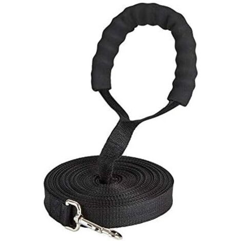 Litzee – Laisse pour chien 6m en nylon inodore – Poignée rembourrée EVA – Supporte jusqu'à 80kg – Rotation 360° pour éviter les enchevêtrements