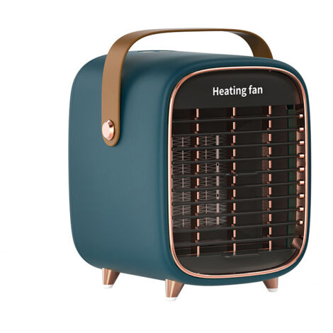 Radiateur soufflant Mini radiateur de bureau Souffleur d'air chaud silencieux Petit radiateur domestique Radiateur électrique de chambre à coucher 90240V/5060HZ (1/4)