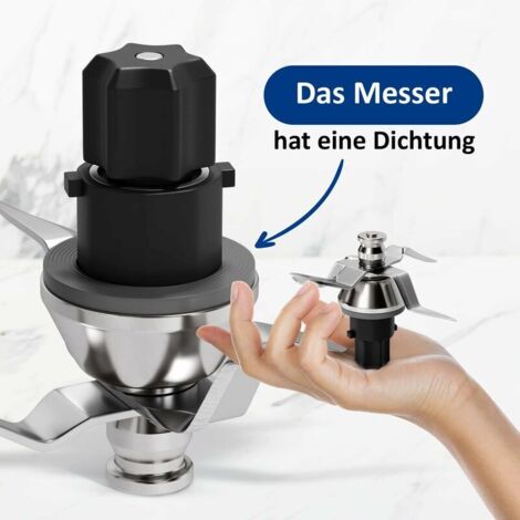 Lame de Rechange pour Thermomix TM31 Couteau à Pâte en Acier Inoxydable avec Anneau D'étanchéité Lame de Rechange